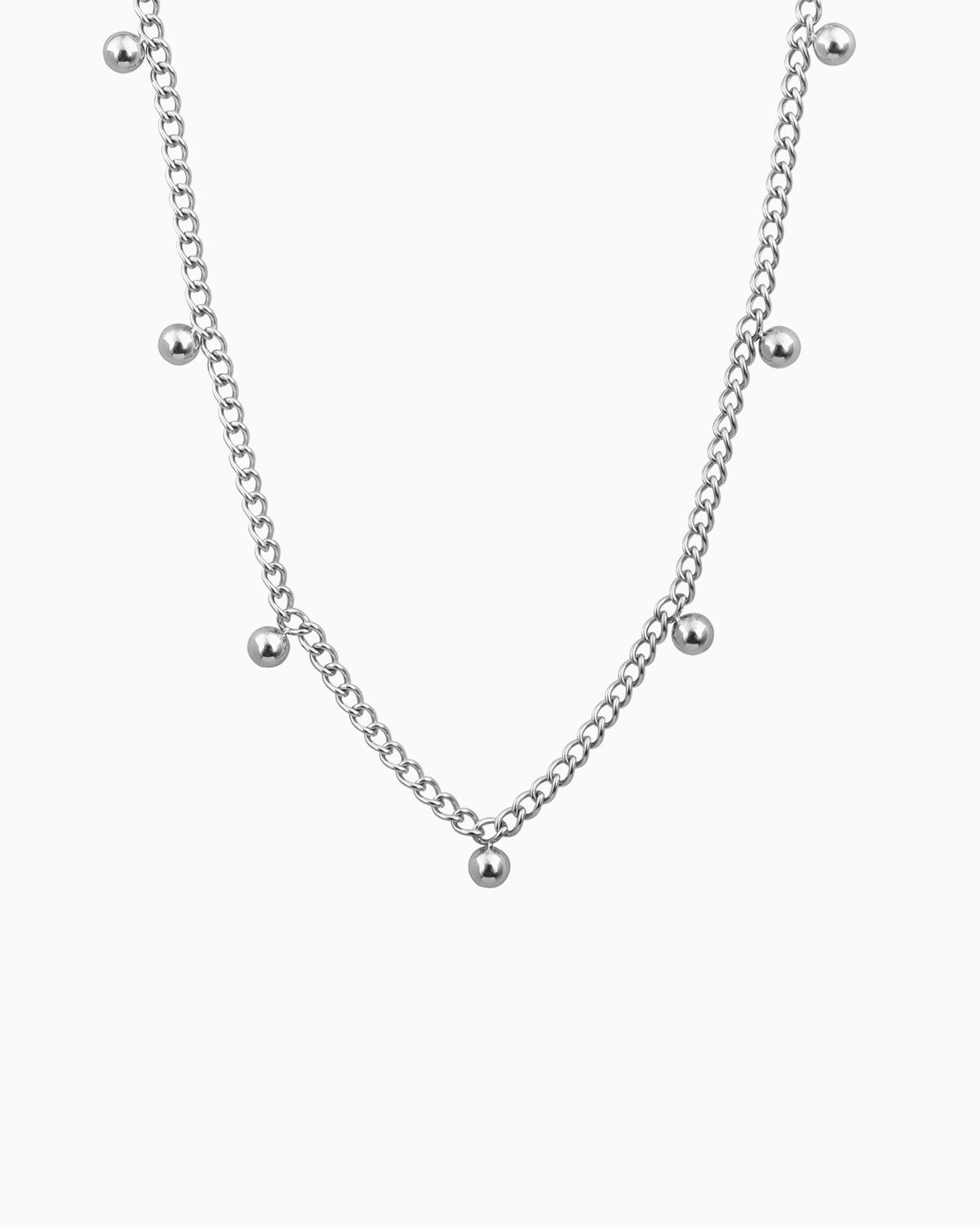 Essentials Elegant Scattered Sphere Necklace | Zoe Olivia Jewellery Australia