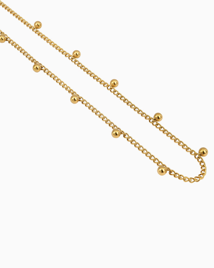 Essentials Elegant Scattered Sphere Necklace | Zoe Olivia Jewellery Australia