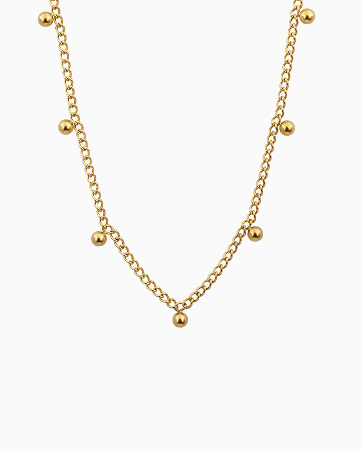 Essentials Elegant Scattered Sphere Necklace | Zoe Olivia Jewellery Australia