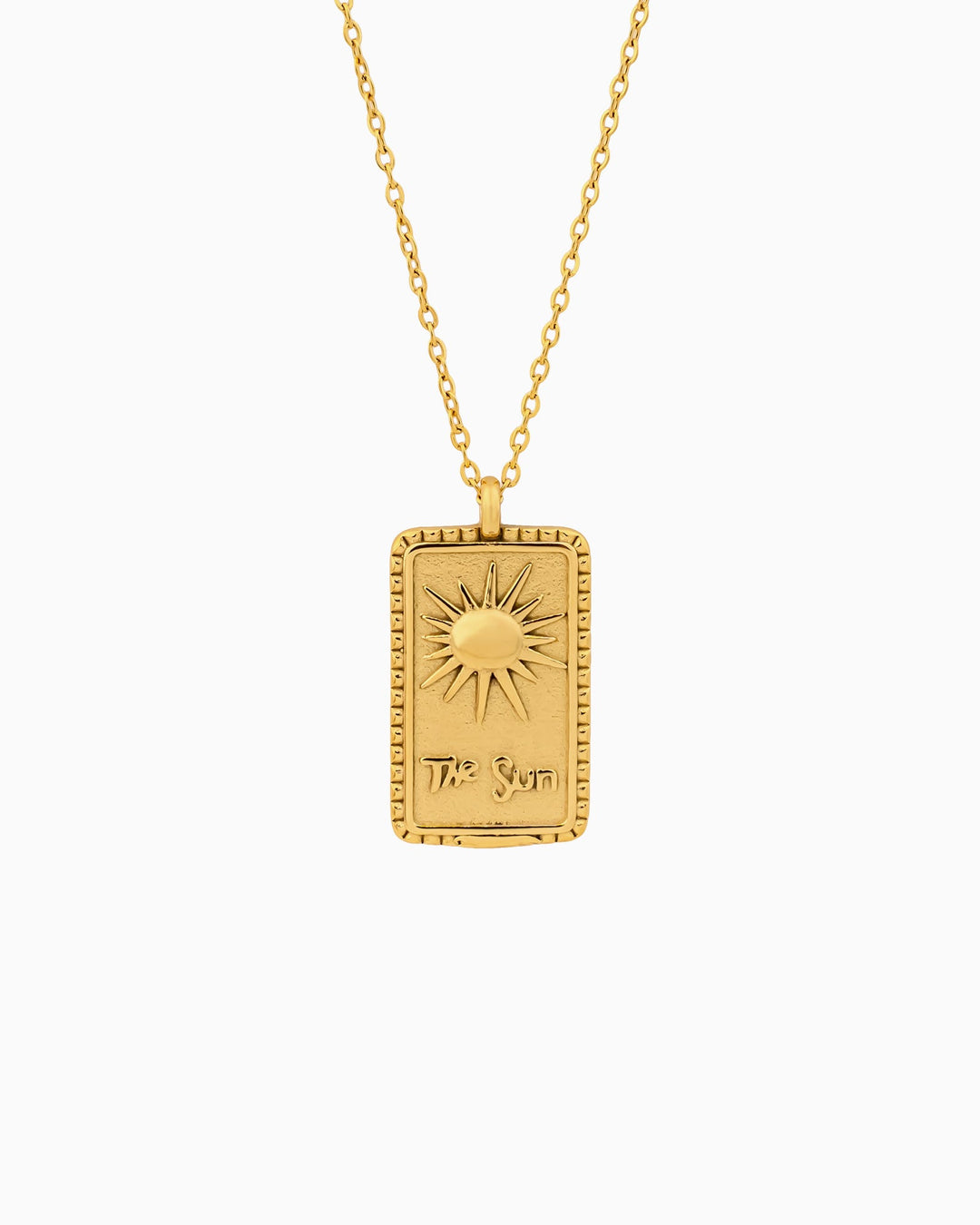 Solara Sunshine Tag Necklace | Zoe Olivia Jewellery Australia