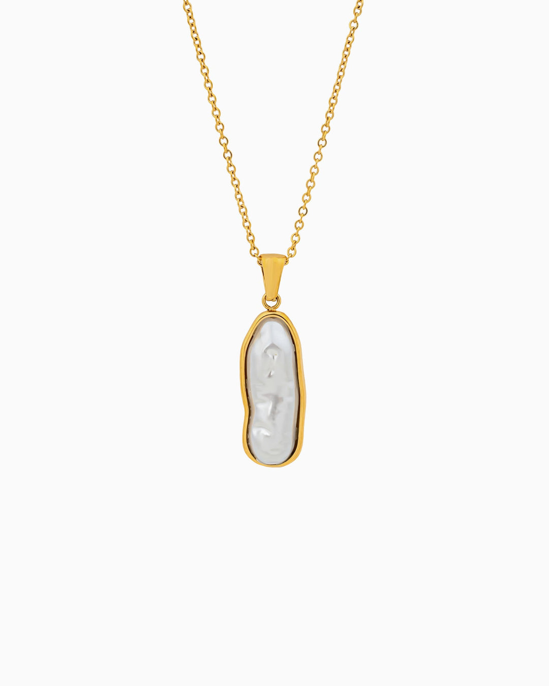 Luna Long Pearl Pendant Necklace | Zoe Olivia Jewellery Australia