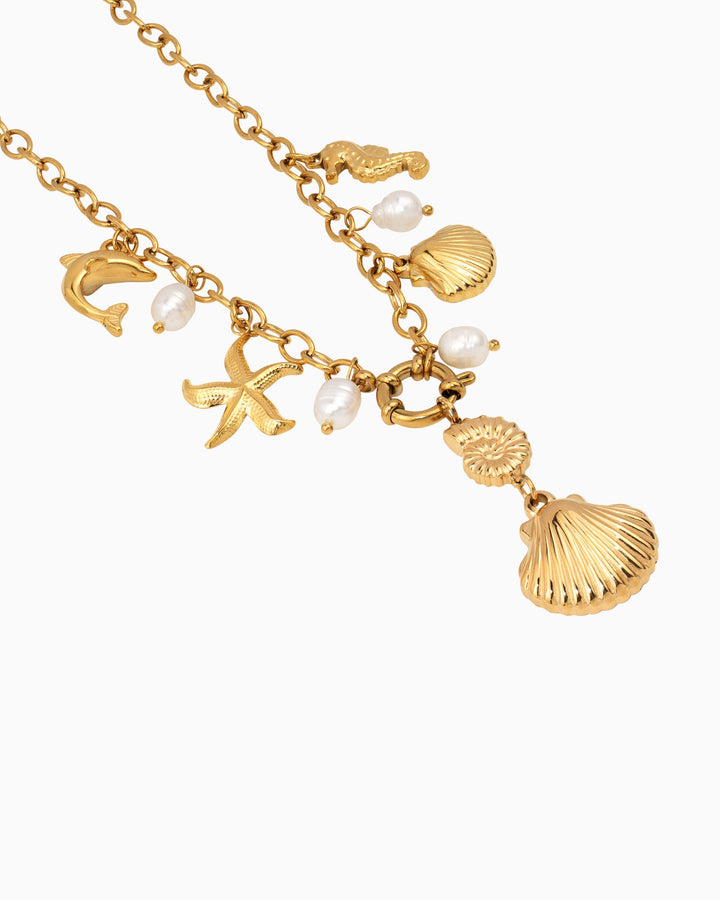 Solara Ocean Inspired Statement Necklace | Zoe Olivia Jewellery Australia
