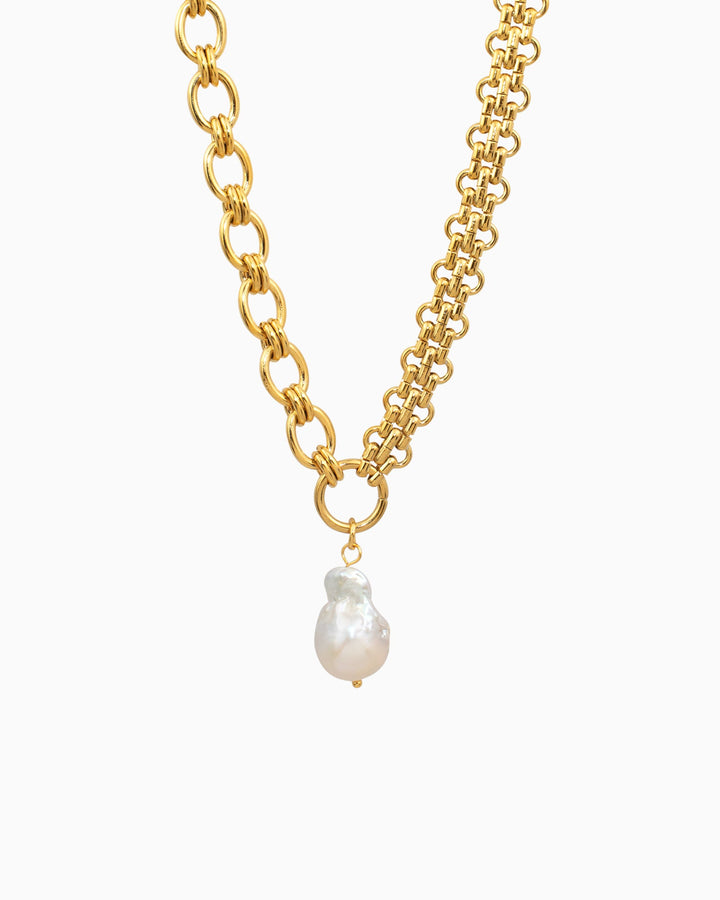 Luna Chunky Pearl Statement Necklace | Zoe Olivia Jewellery Australia