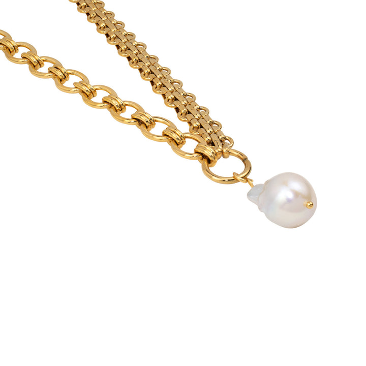 Luna Chunky Pearl Statement Necklace