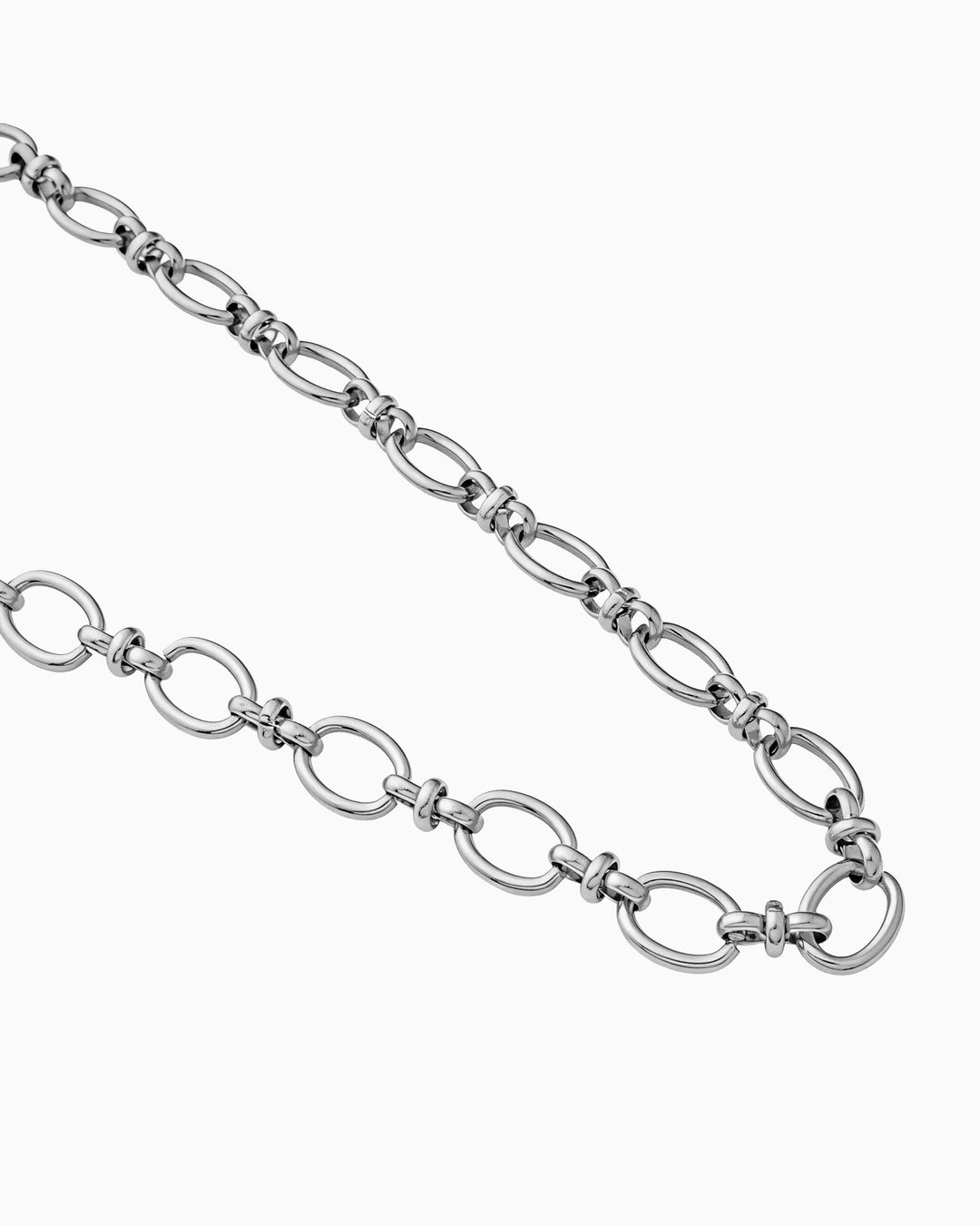 Muse Silver Large Intermittent Link Necklace