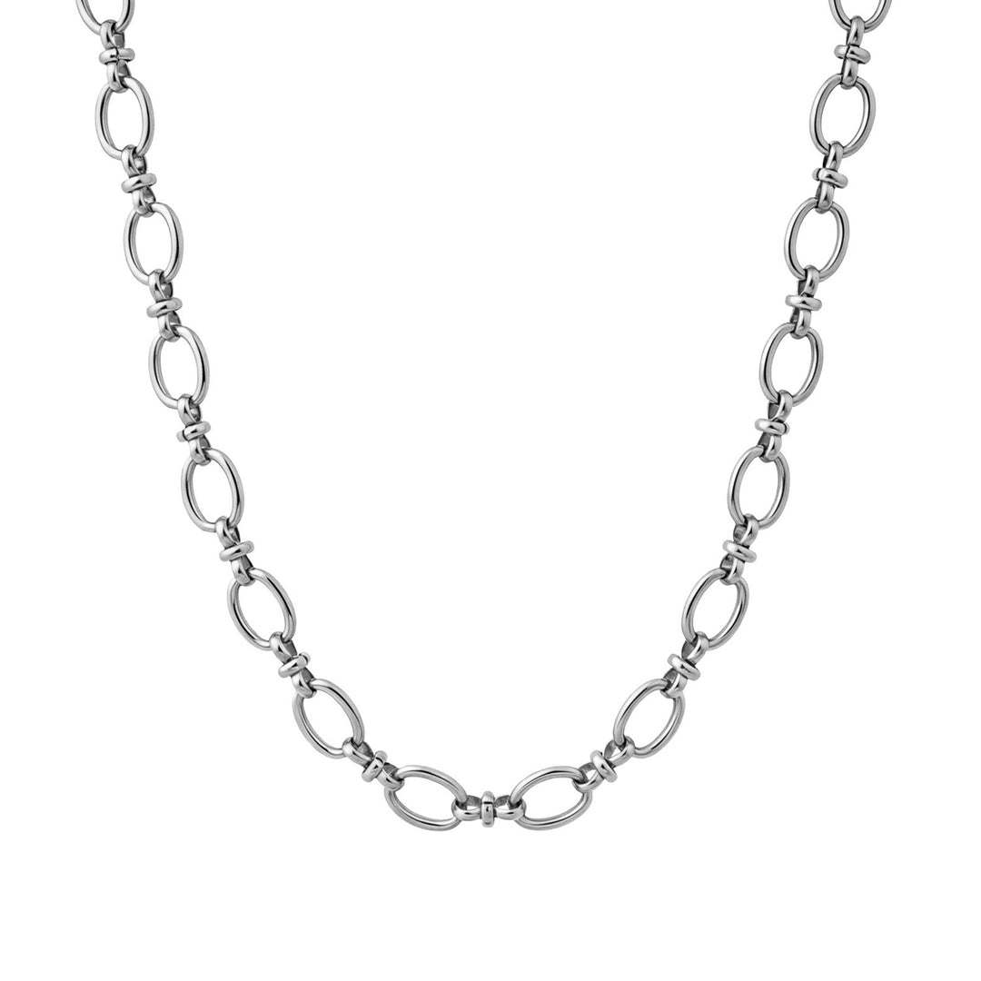 Muse Silver Large Intermittent Link Necklace