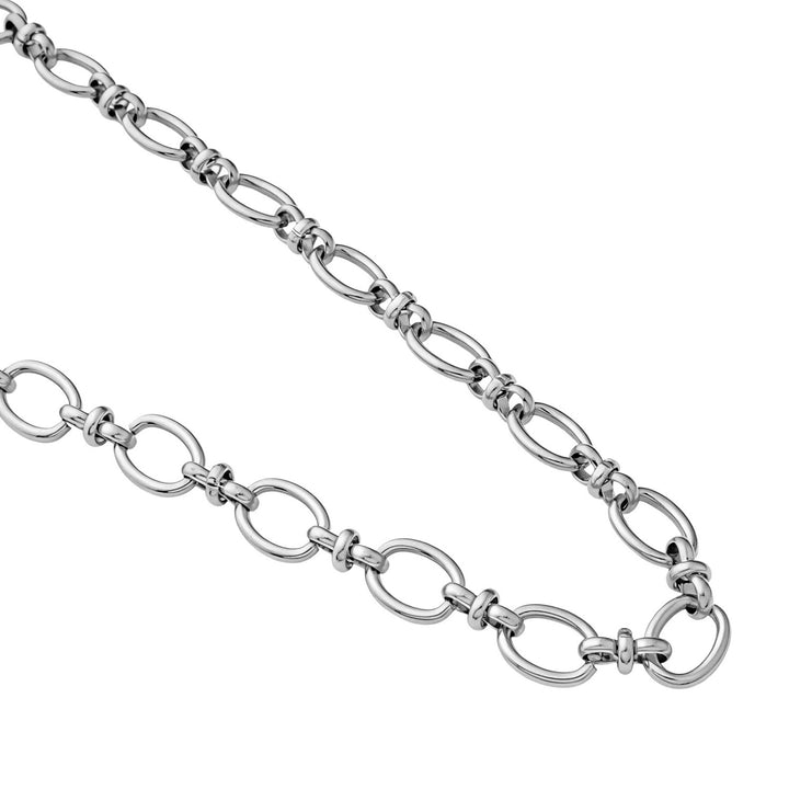 Muse Silver Large Intermittent Link Necklace