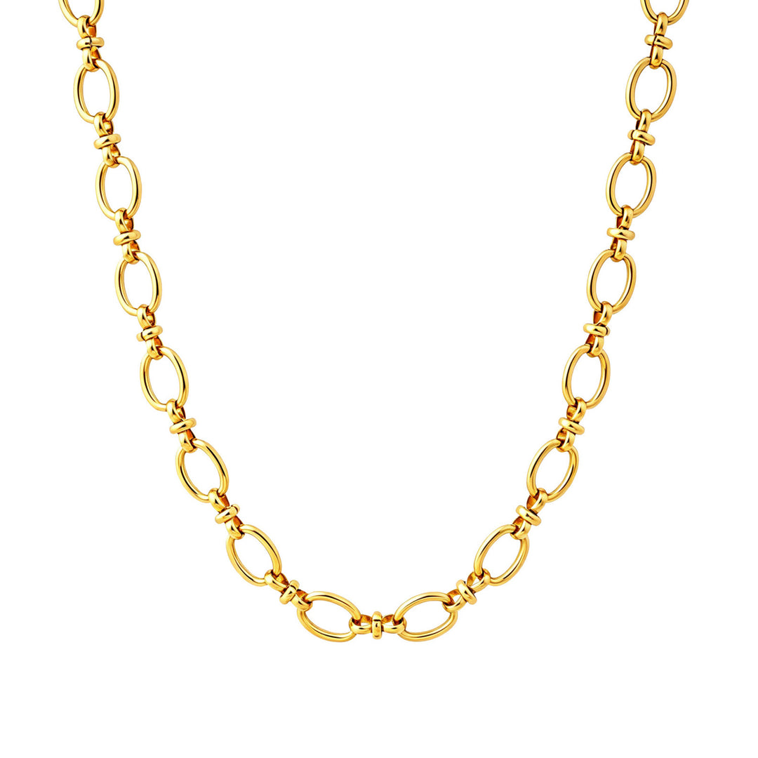 Muse Gold Large Intermittent Link Necklace