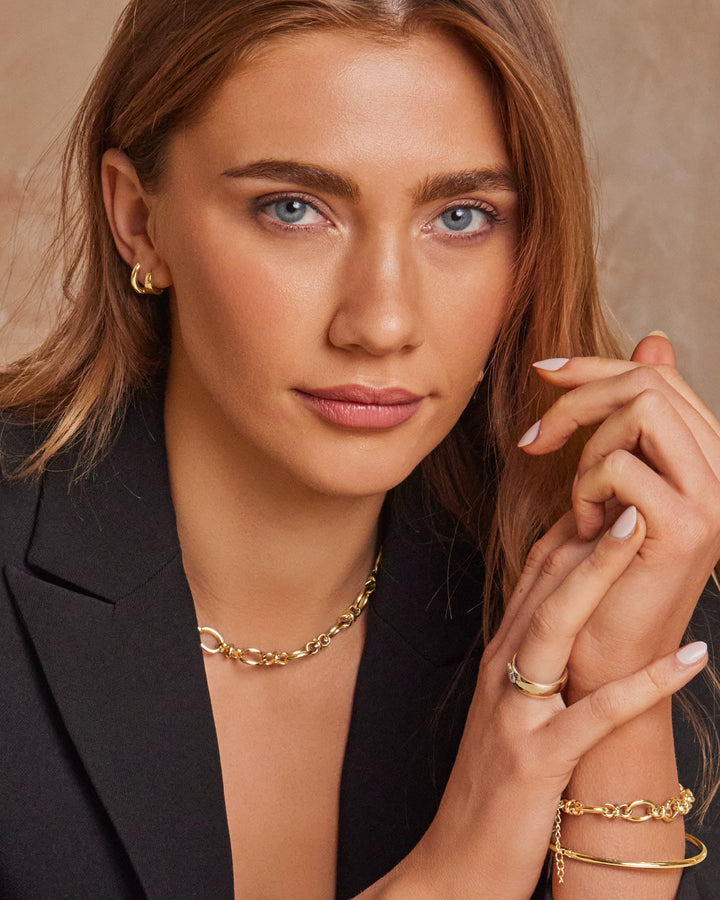 Muse Gold Large Intermittent Link Necklace