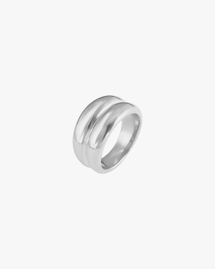 Muse Silver Double Dome Ring