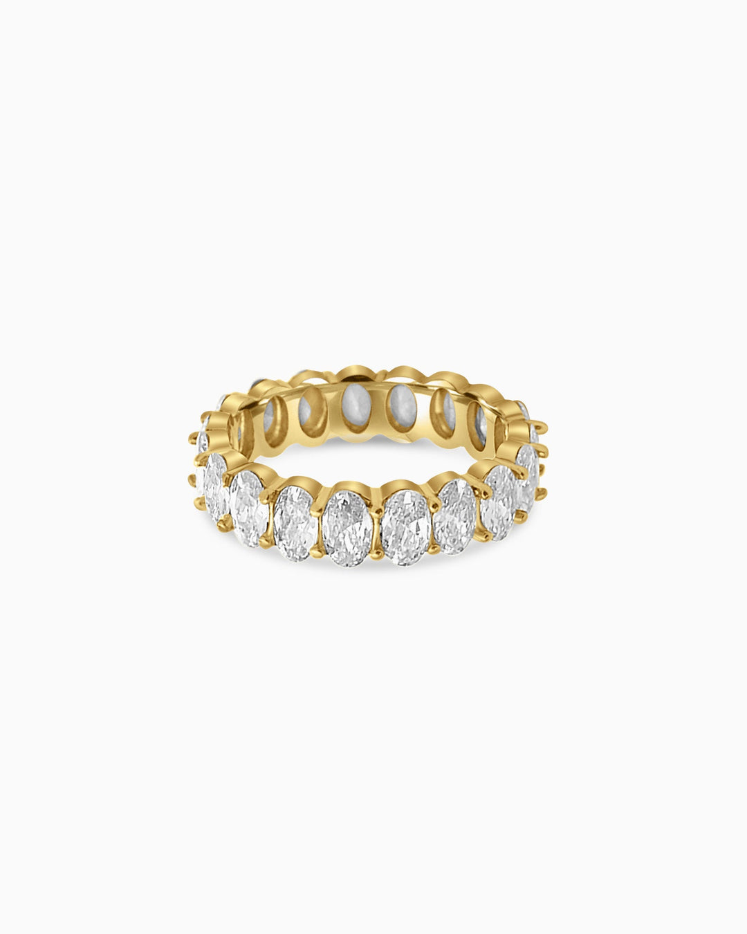 Classic Oval Eternity Band with Cubic Zirconia | Zoe Olivia Jewellery Australia