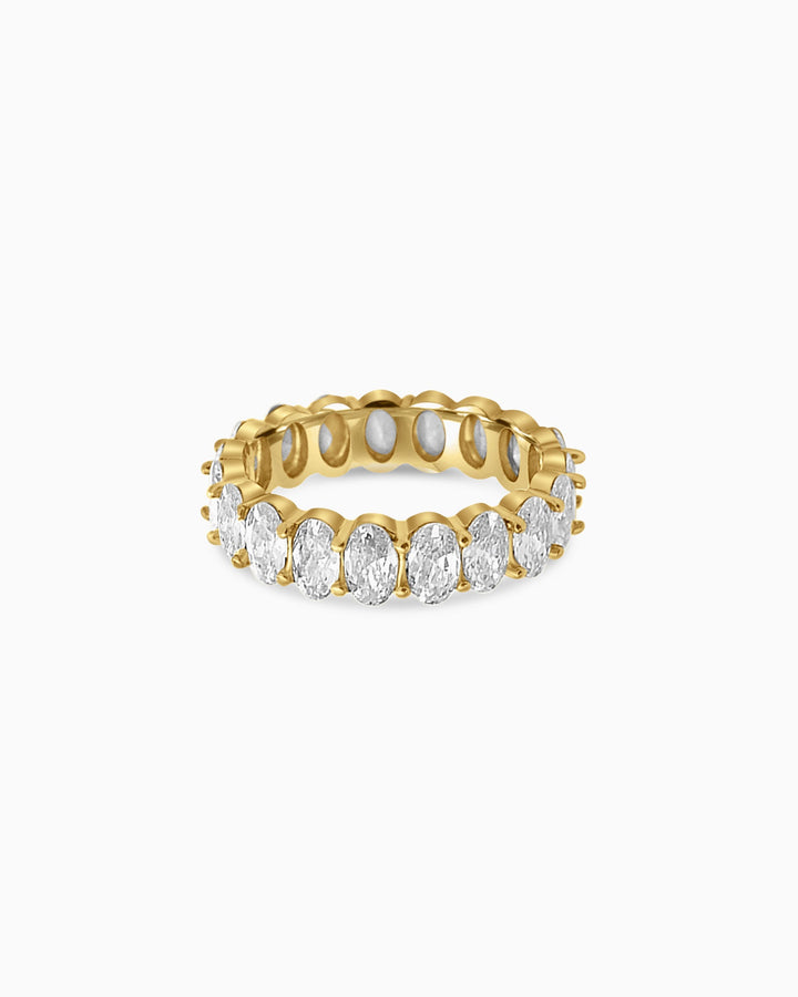 Classic Oval Eternity Band with Cubic Zirconia | Zoe Olivia Jewellery Australia