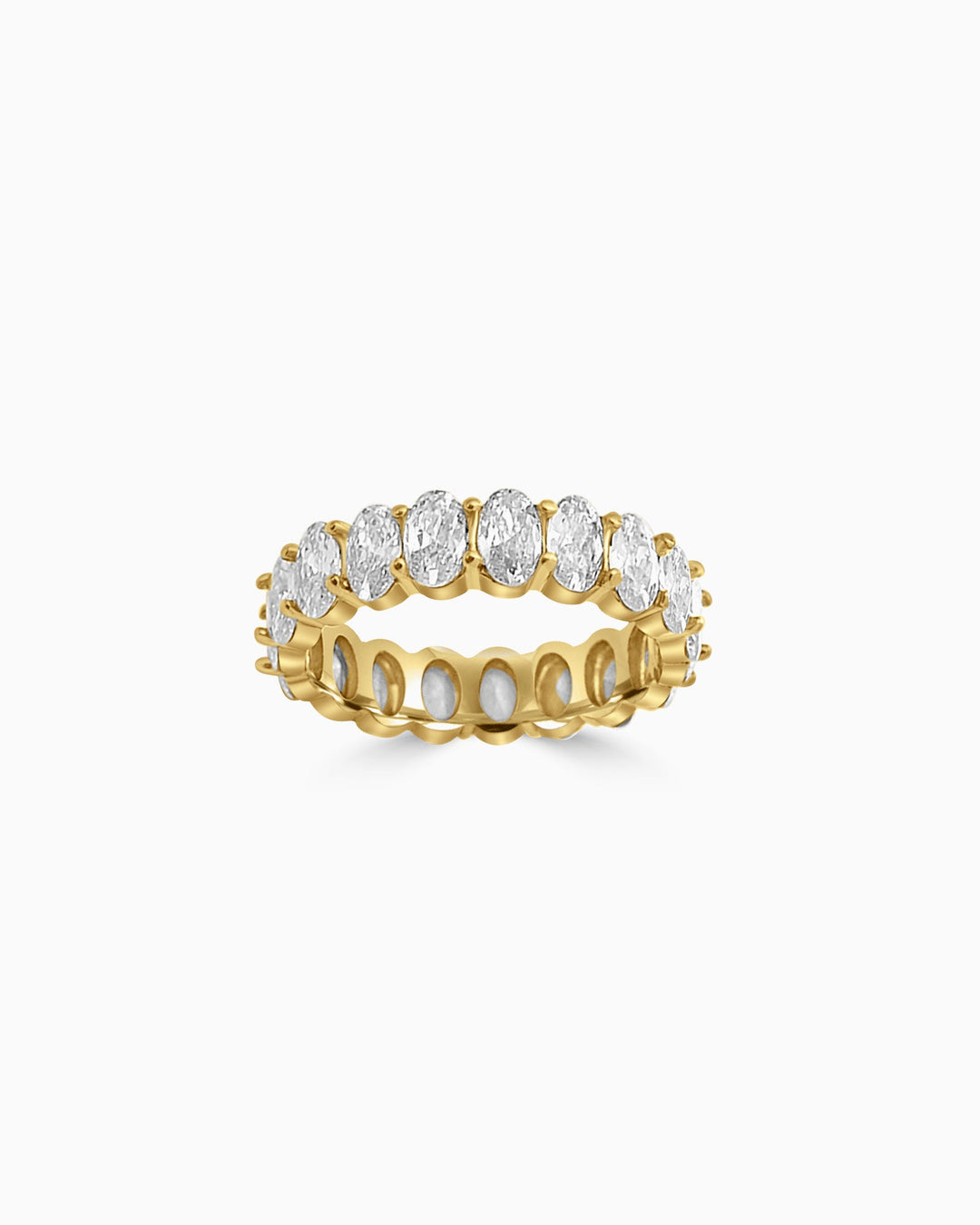 Classic Oval Eternity Band with Cubic Zirconia | Zoe Olivia Jewellery Australia