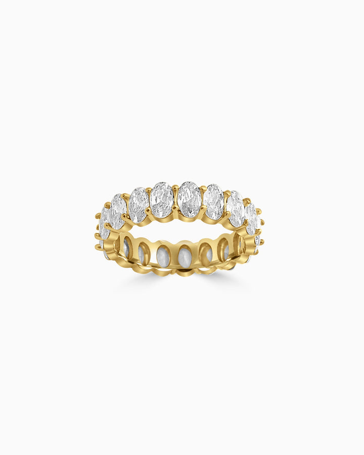 Classic Oval Eternity Band with Cubic Zirconia | Zoe Olivia Jewellery Australia