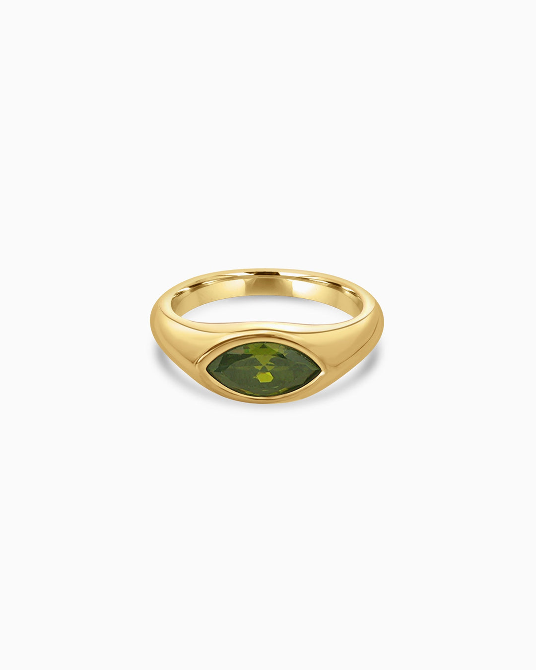 Aurora Mini Cubic Zirconia Signet Ring | Zoe Olivia Jewellery Australia