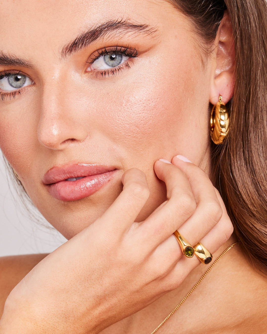Aurora Mini Cubic Zirconia Signet Ring | Zoe Olivia Jewellery Australia