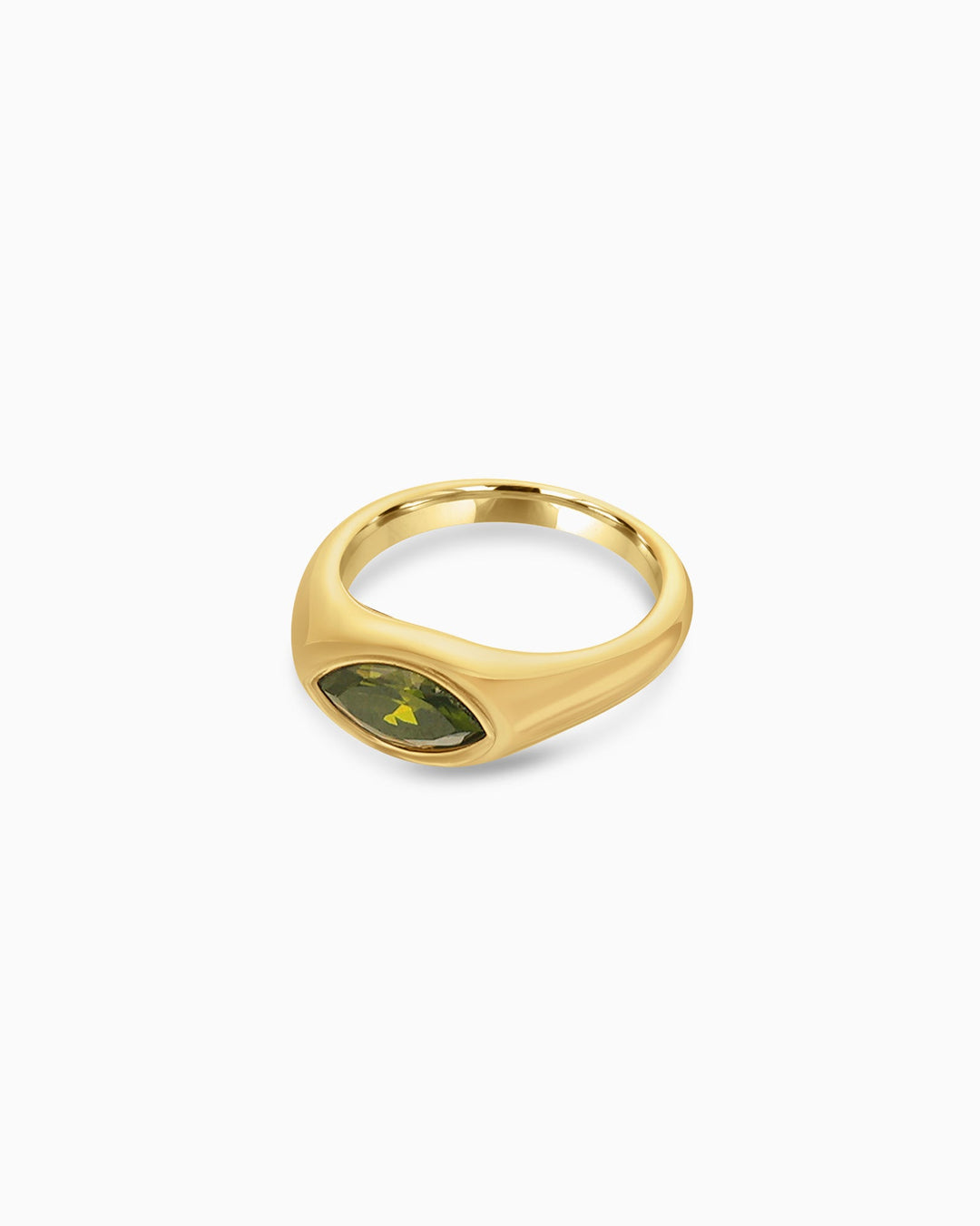 Aurora Mini Cubic Zirconia Signet Ring | Zoe Olivia Jewellery Australia
