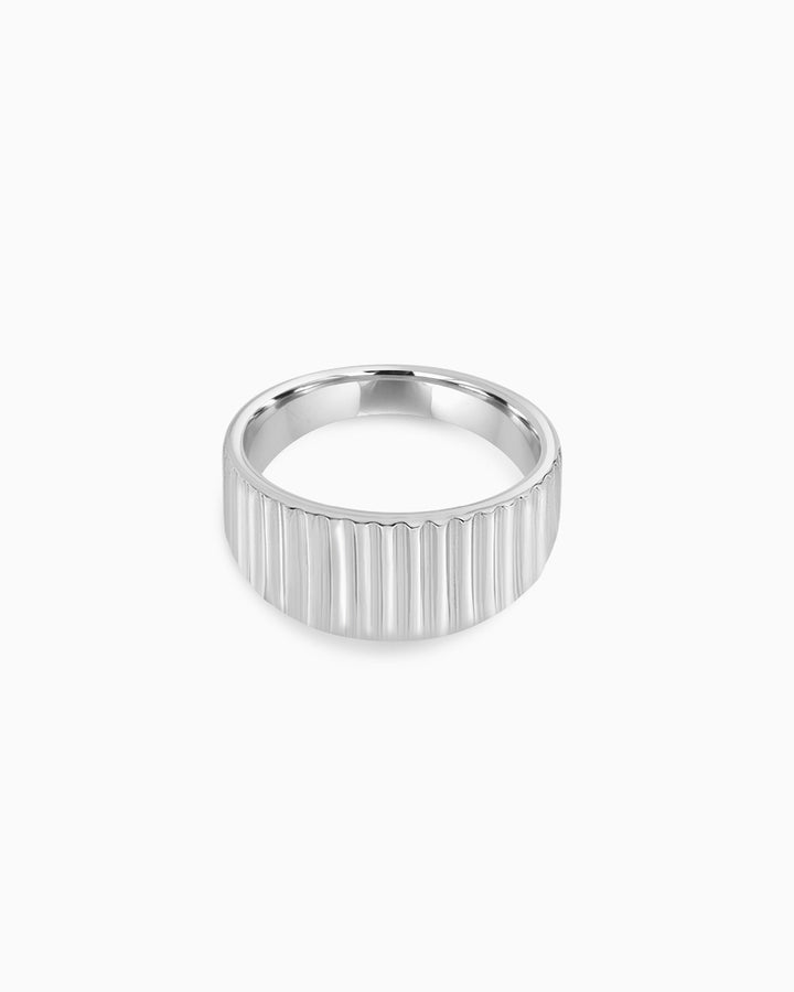 Escarpment Polished Lined Ring | Zoe Olivia Jewellery Australia