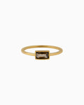 Aurora Dainty Baguette Cubic Zirconia Ring | Zoe Olivia Jewellery Australia