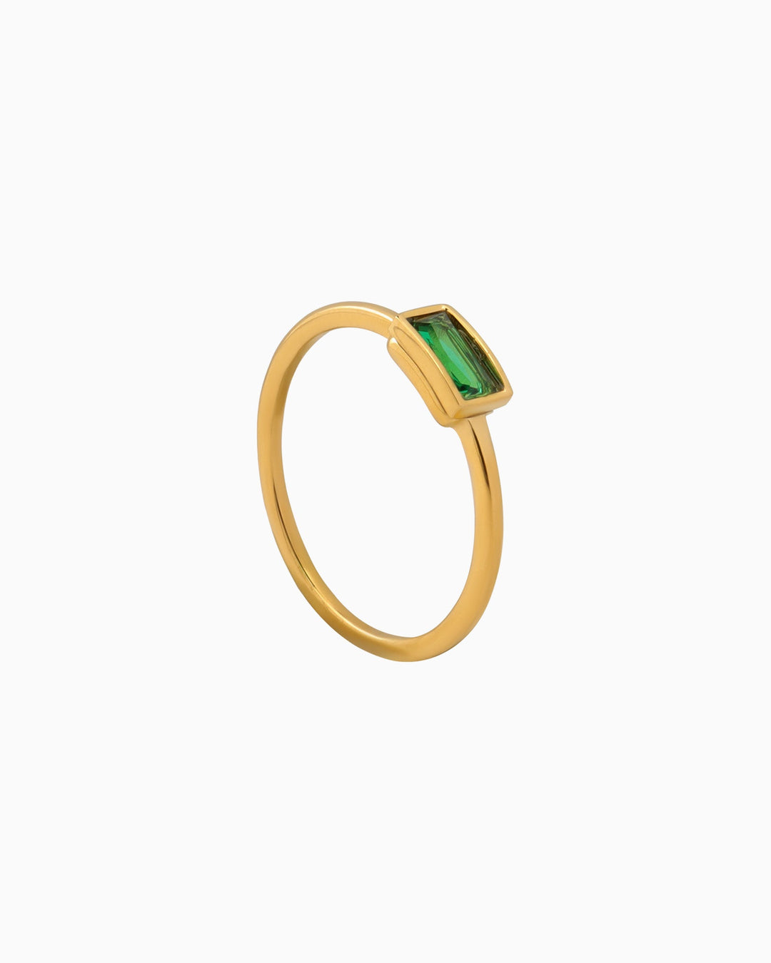 Aurora Dainty Baguette Cubic Zirconia Ring | Zoe Olivia Jewellery Australia
