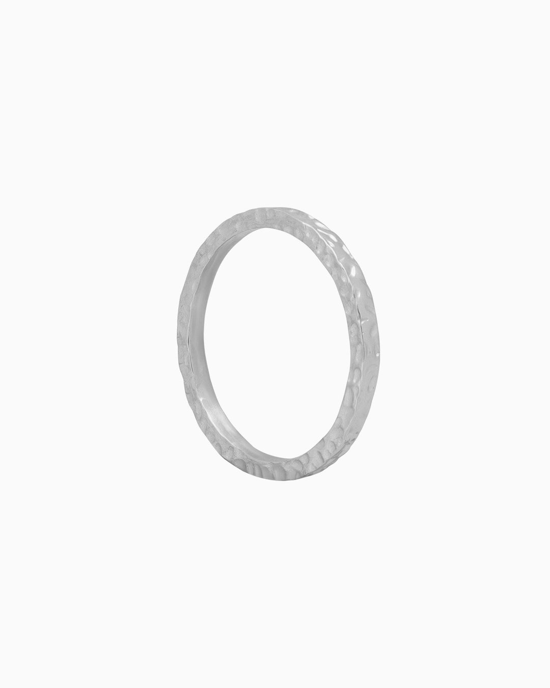 Escarpment Thin Rough Hammered Ring | Zoe Olivia Jewellery Australia