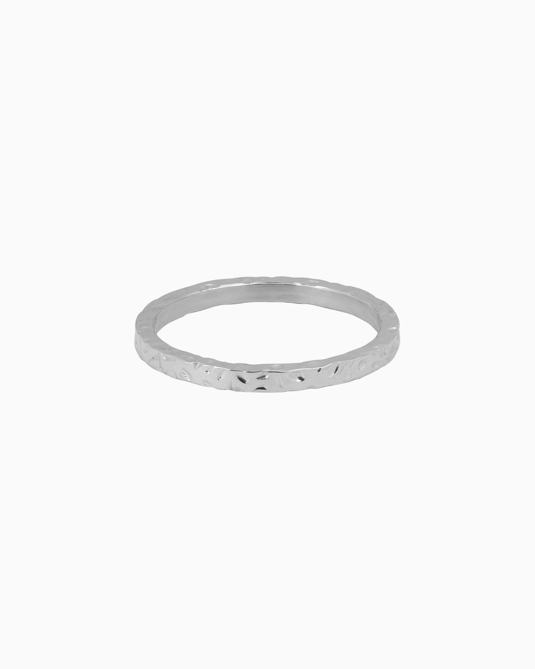 Escarpment Thin Rough Hammered Ring | Zoe Olivia Jewellery Australia