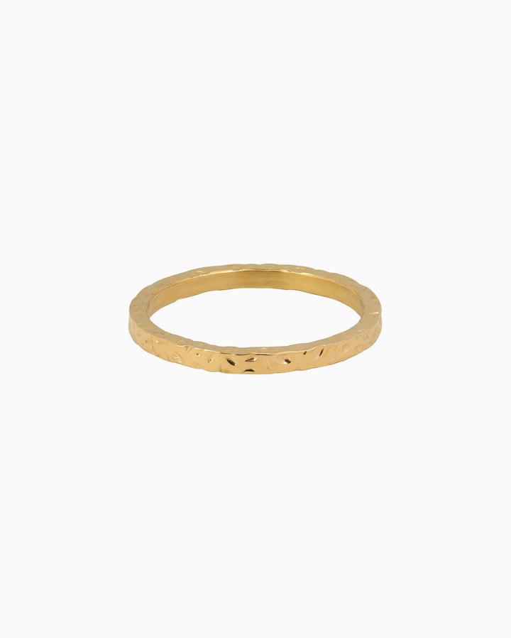 Escarpment Thin Rough Hammered Ring | Zoe Olivia Jewellery Australia