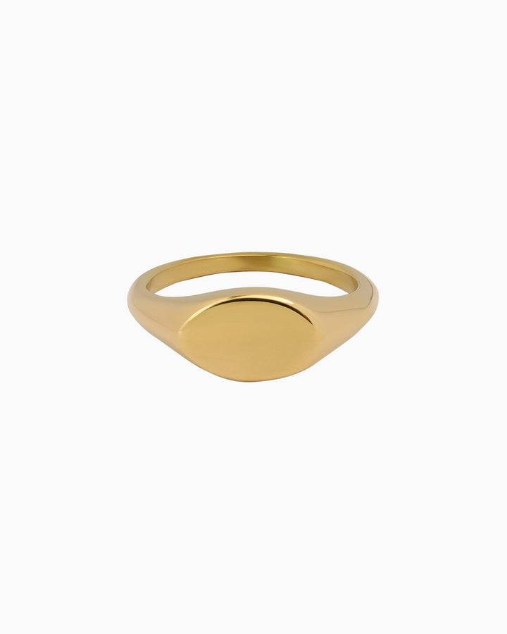 Essentials Petite Mini Signet Ring | Zoe Olivia Jewellery Australia