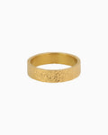 Escarpment Medium Rough Hammered Band | Zoe Olivia Jewellery Australia