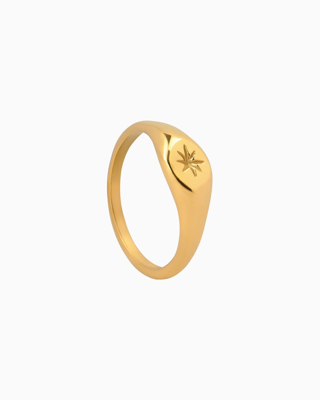 Stars Mini Signet Ring with Star | Zoe Olivia Jewellery Australia