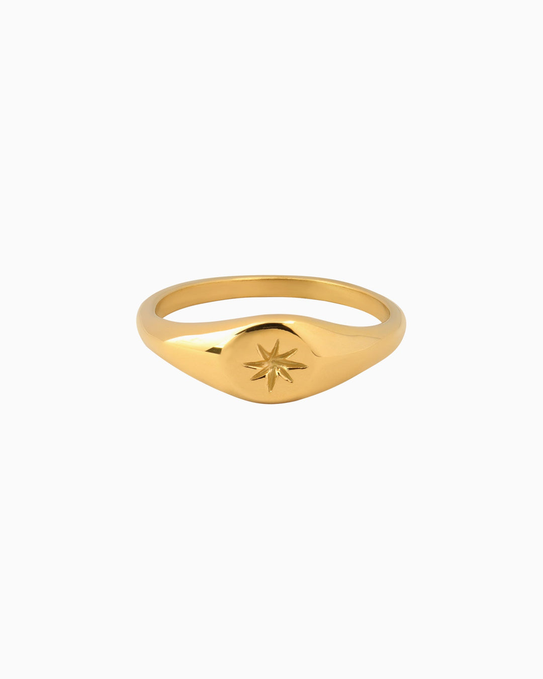 Stars Mini Signet Ring with Star | Zoe Olivia Jewellery Australia