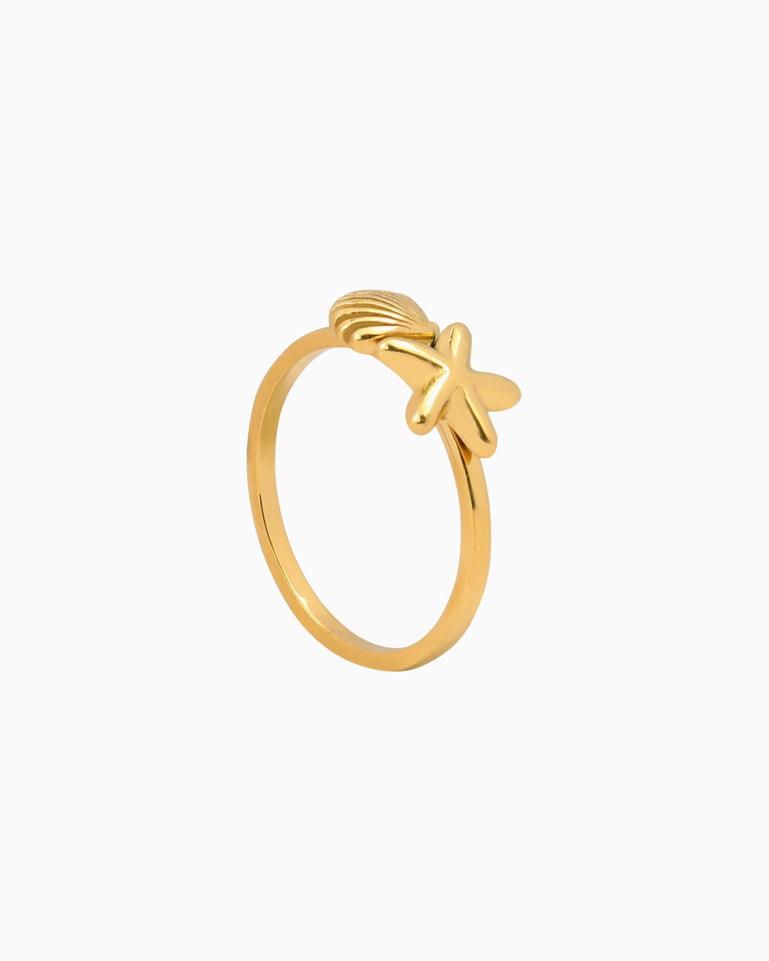 Drift Shell & Starfish Ring | Zoe Olivia Jewellery Australia