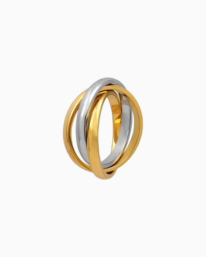 Dunes Interlocking Circles Ring | Zoe Olivia Jewellery Australia