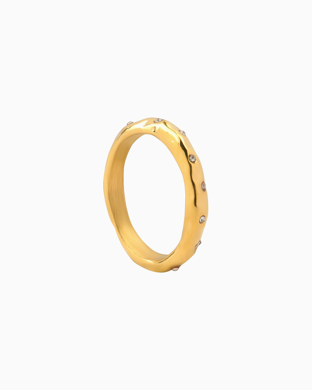 Escarpment Jagged edge Cubic Zirconia Ring | Zoe Olivia Jewellery Australia