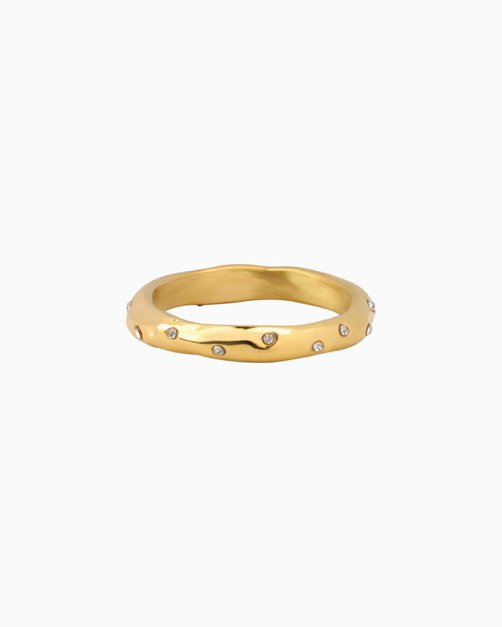 Escarpment Jagged edge Cubic Zirconia Ring | Zoe Olivia Jewellery Australia