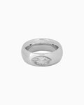 Classic Thick Smooth Cubic Zirconia Ring | Zoe Olivia Jewellery Australia
