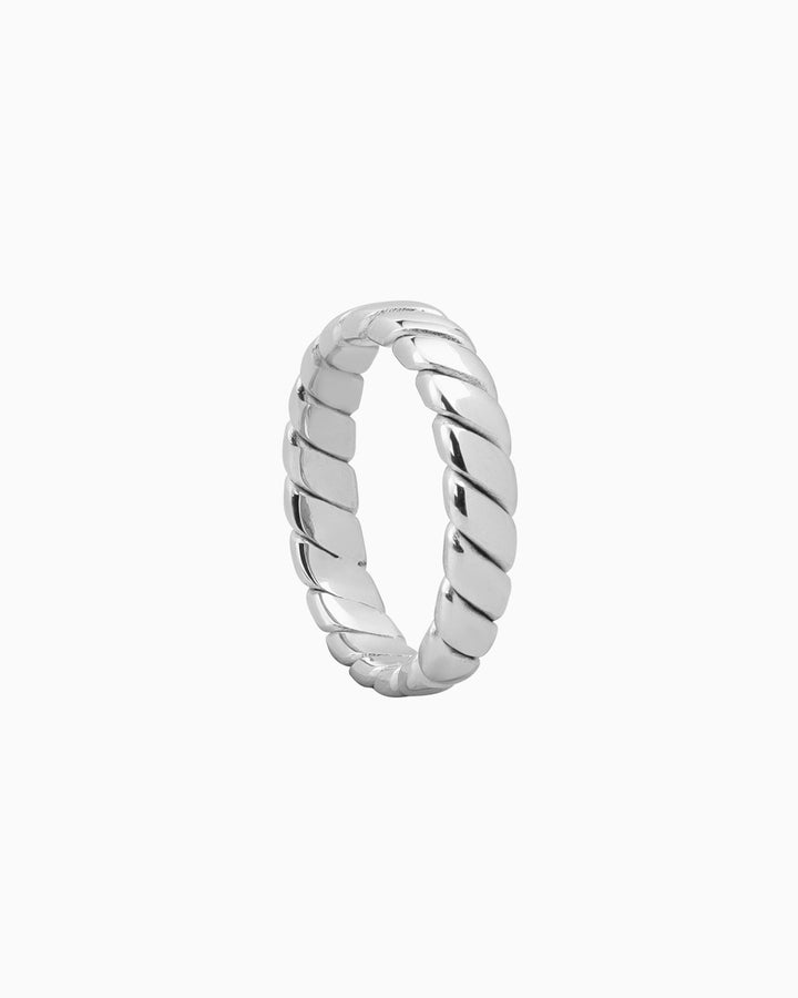 Essentials Polished Braided Ring | Zoe Olivia Jewellery Australia