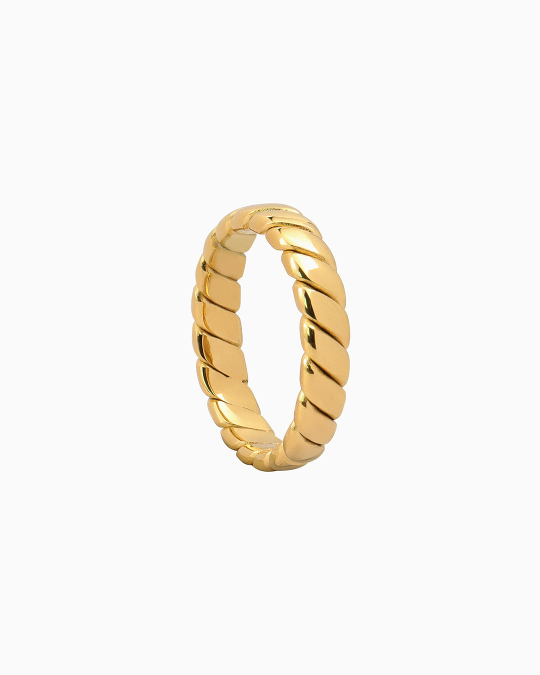 Essentials Polished Braided Ring | Zoe Olivia Jewellery Australia