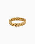 Essentials Polished Braided Ring | Zoe Olivia Jewellery Australia