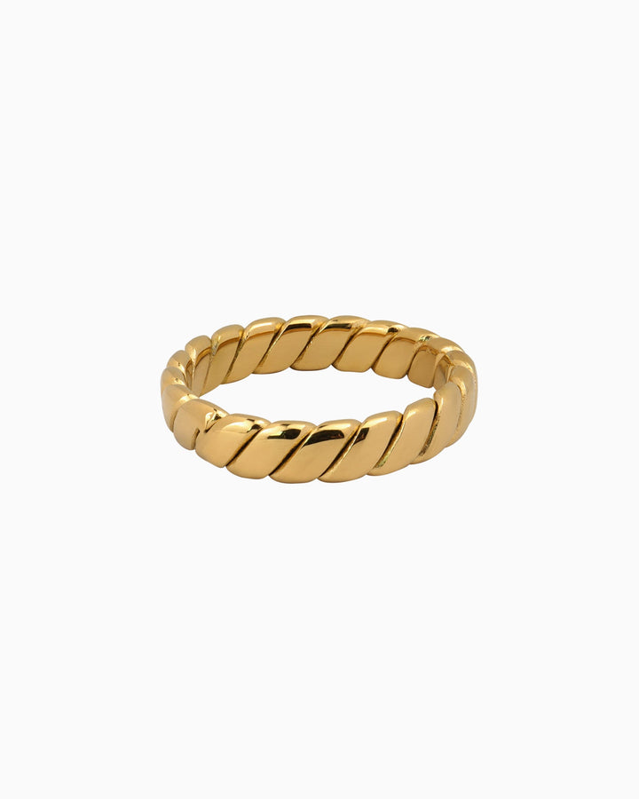Essentials Polished Braided Ring | Zoe Olivia Jewellery Australia