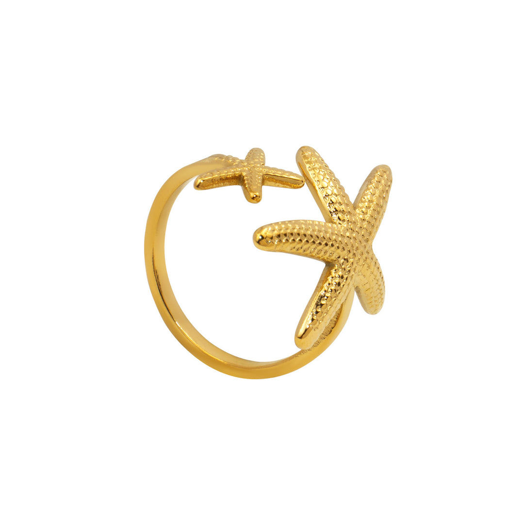 Solara Statement Starfish Adjustable Ring