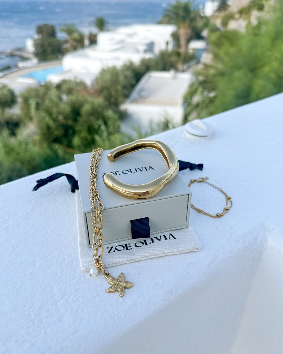 Drift Pearl and Star Link Necklace | Zoe Olivia Jewellery Australia