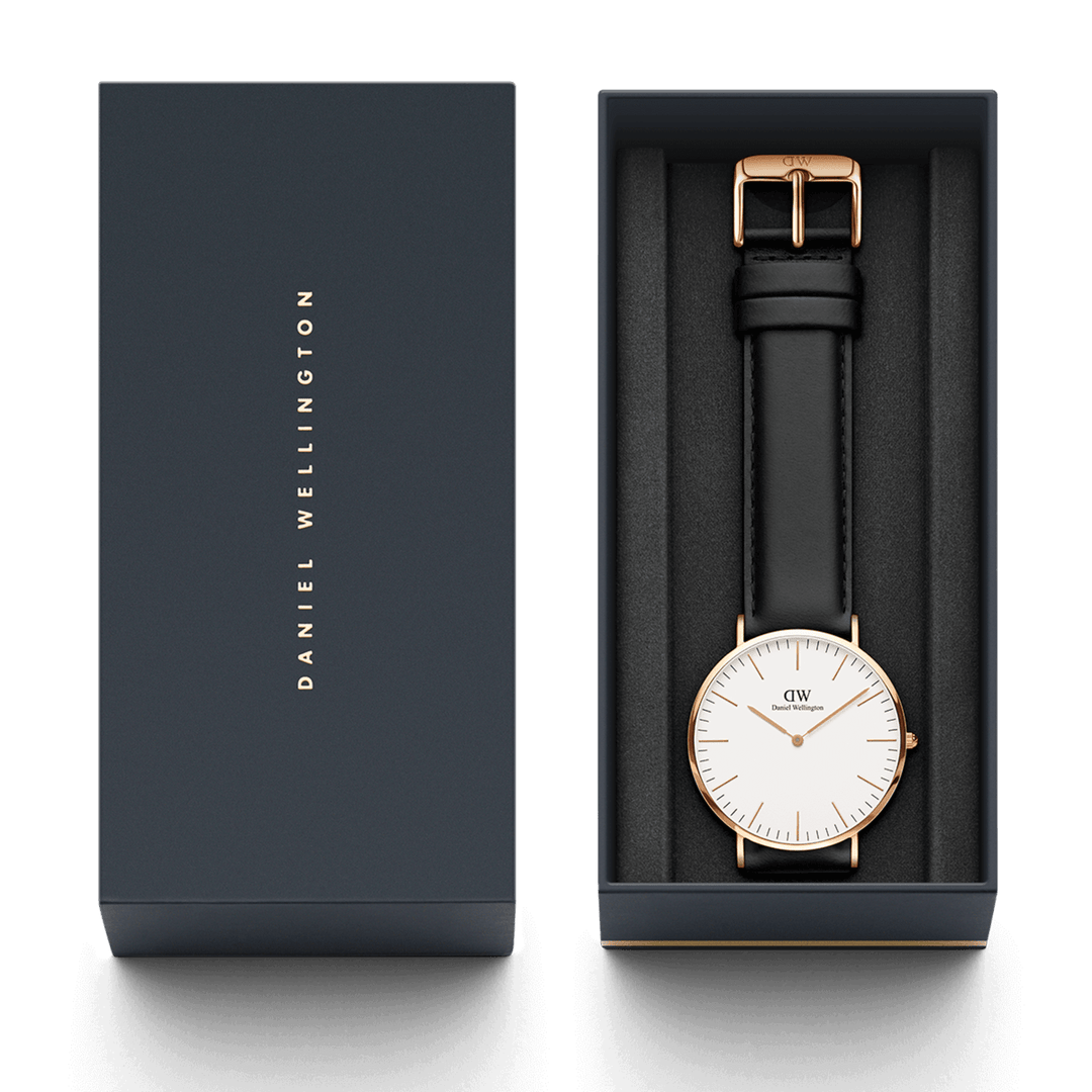 Daniel Wellington Classic 36 Sheffield Rose Gold & White Watch