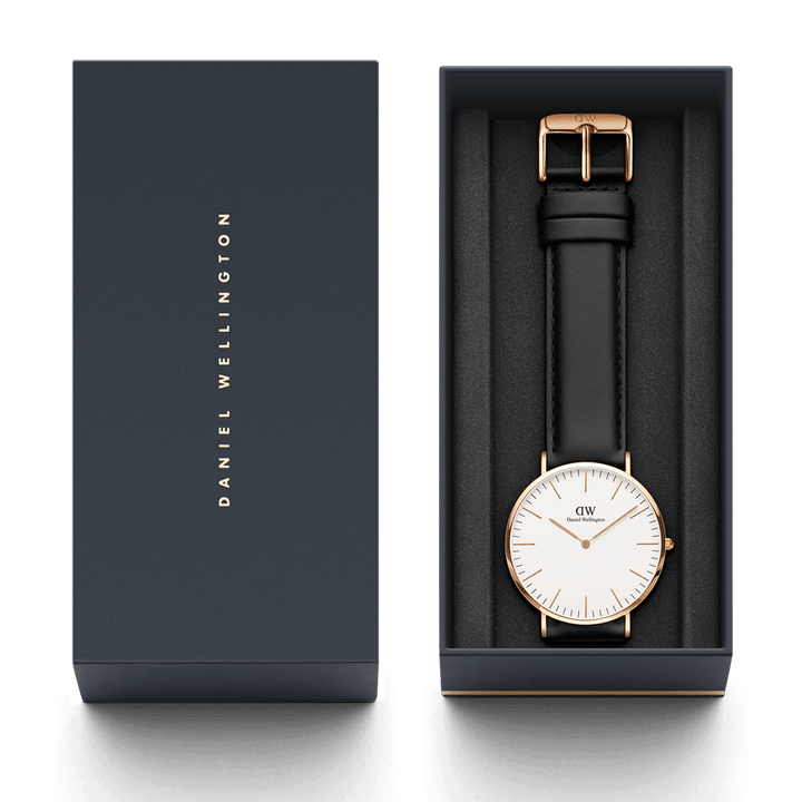 Daniel Wellington Classic 36 Sheffield Rose Gold & White Watch