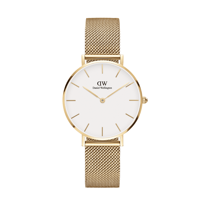 Daniel Wellington Petite 36 Evergold Gold & White Watch