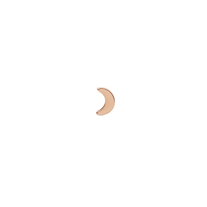 Moon Single Stud Rose Gold