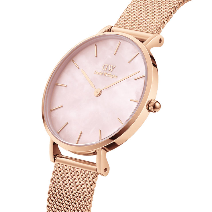 Daniel Wellington Petite 28 Melrose Rose Gold Mother of Pearl Watch