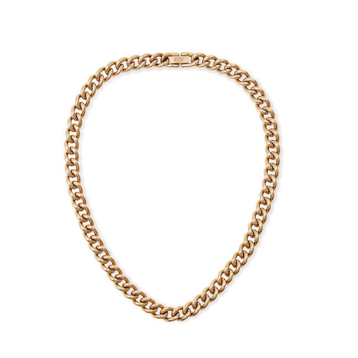 Daniel Wellington Chunky Chain Necklace Rose Gold