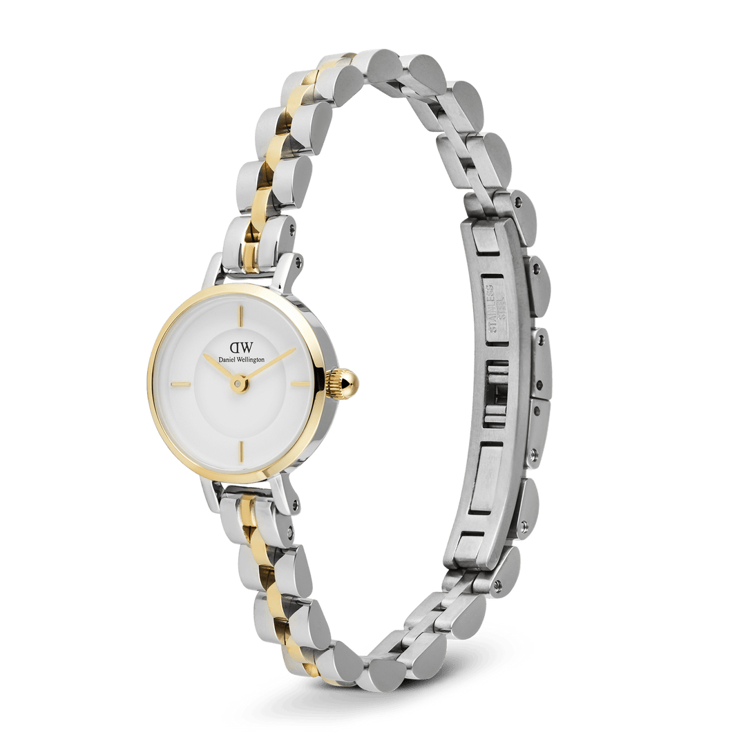 Daniel Wellington Petite Mini Arch 3-Link Two Tone Gold | The Jewellery Boutique