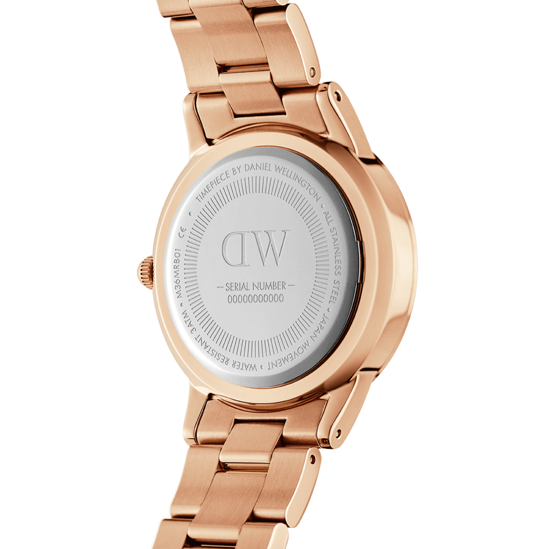 Iconic Link 32 Rose Gold & White Watch